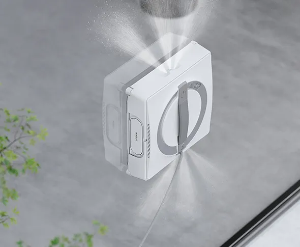 Fully upgraded Three-nozzle Wide-angle Spray Atomization Technology with wet mop for window cleaning
